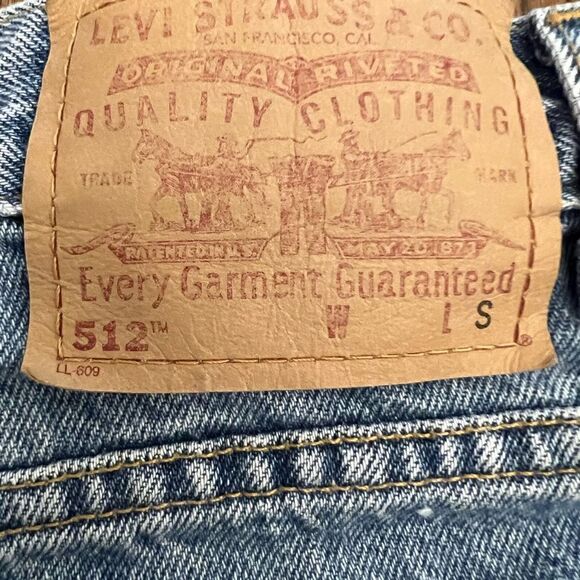 Vintage Levis 512 Women's Jeans High Rise Slim Fit tapered Leg Mom/ BF jeans. - Picture 7 of 10